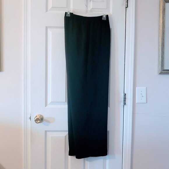 GREAT Solid Black Soft "Slinky" Pants w/ELASTIC In Waist- SO VERSATILE! - Picture 2 of 12
